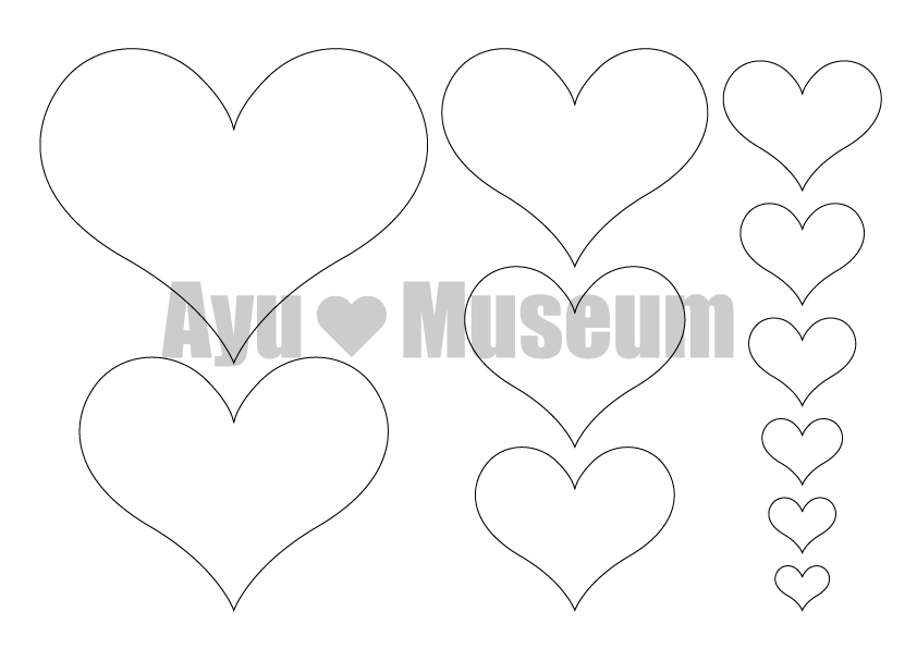 手作りうちわ作成 型紙 浜崎あゆみファンサイトayumuseum